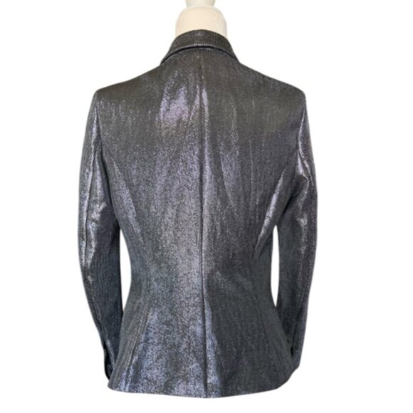 Metallic Structured Blazer - Medium - Picture 3 of 10